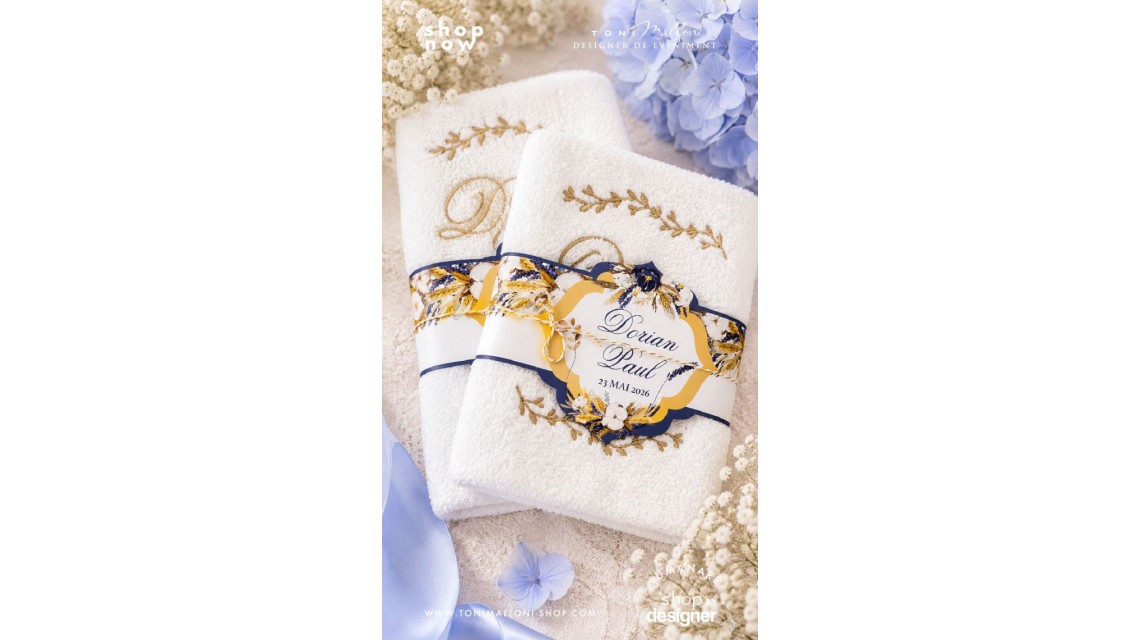 Trusou de botez traditional cu lavanda bumbac si spice de grau 7